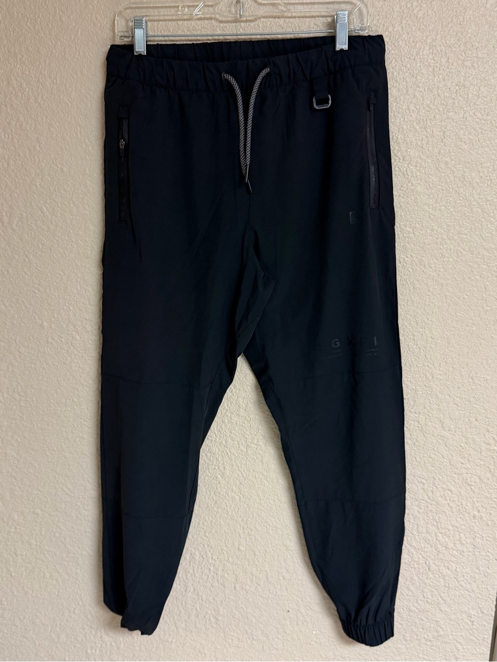 4/$20 Flag Nor Fail Black Jogger Pants with Drawstring